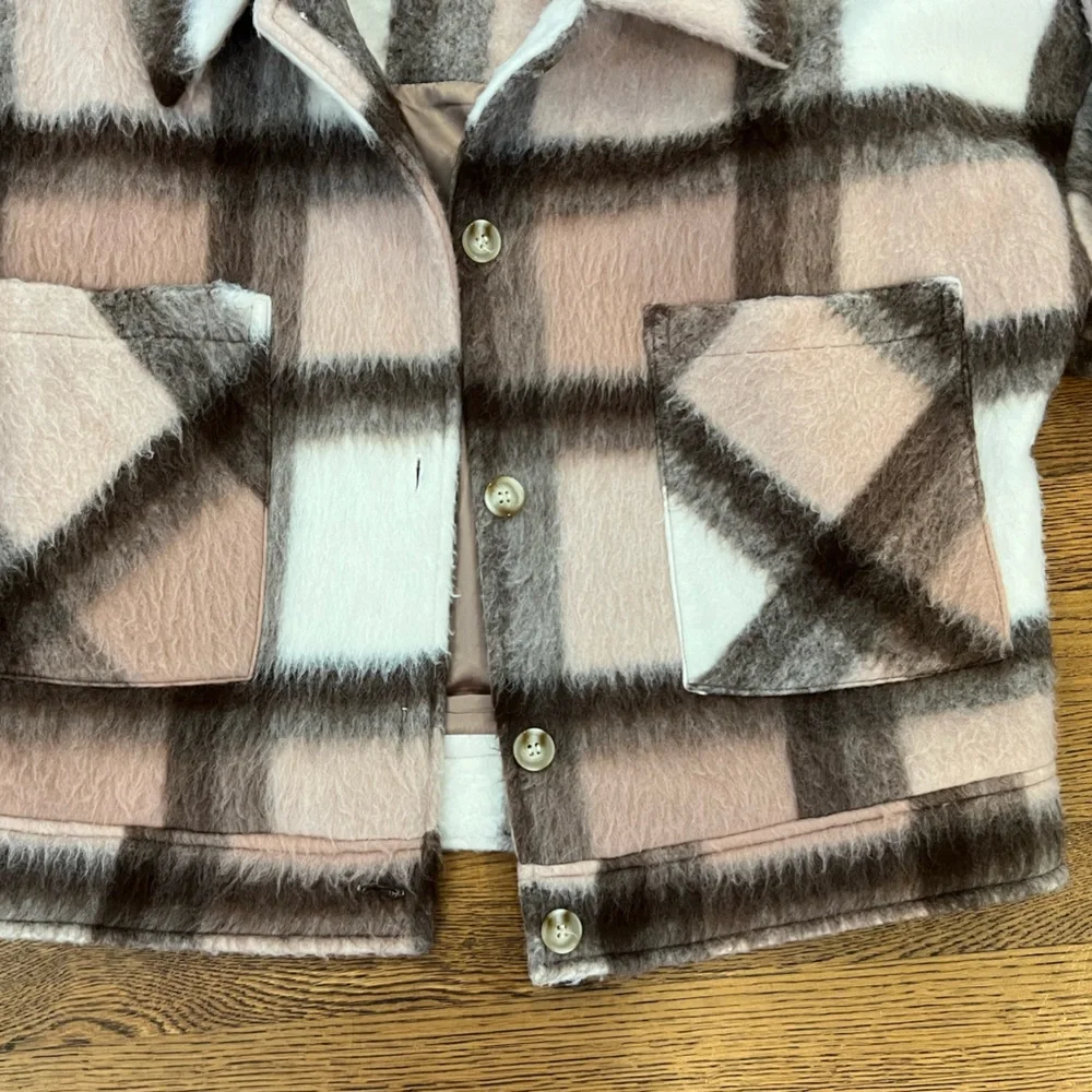 Anthropologie Plaid Coat - Size S - Picture 7 of 8
